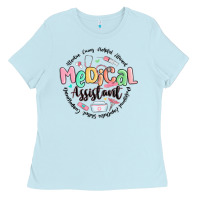 Baby Blue medical assistant nurse Ladies Tee - MaliasSmallBusiness