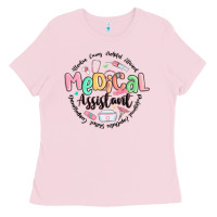 Bubblegum Pink medical assistant nurse Ladies Tee - MaliasSmallBusiness