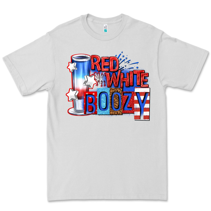 Red White Boozy Billie Wilder Premium Tee by texasbilliewilder | Teevron