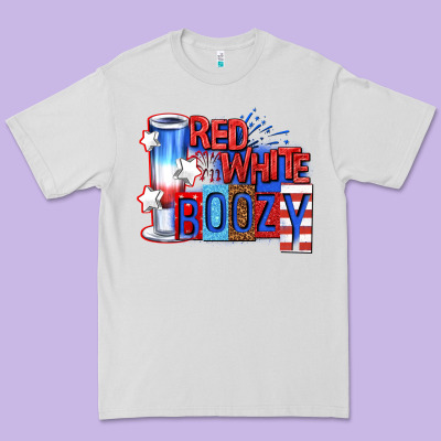 Premium Tee red white boozy billie wilder