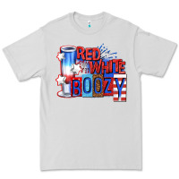 Dove Grey red white boozy billie wilder Premium Tee - texasbilliewilder