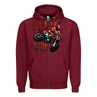 Burgundy a little dirt never hurt dirt bike Zipper Hoodie - MaliasSmallBusiness