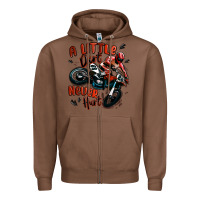 Chestnut a little dirt never hurt dirt bike Zipper Hoodie - MaliasSmallBusiness