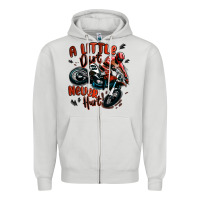 Dove Grey a little dirt never hurt dirt bike Zipper Hoodie - MaliasSmallBusiness