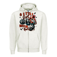 Oatmeal Heather a little dirt never hurt dirt bike Zipper Hoodie - MaliasSmallBusiness