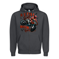 Smoke a little dirt never hurt dirt bike Zipper Hoodie - MaliasSmallBusiness