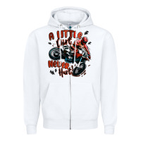 White a little dirt never hurt dirt bike Zipper Hoodie - MaliasSmallBusiness