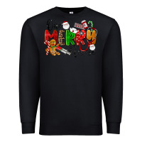 Black One Merry Nurse Premium Sweatshirt - LillyAllenDesigns