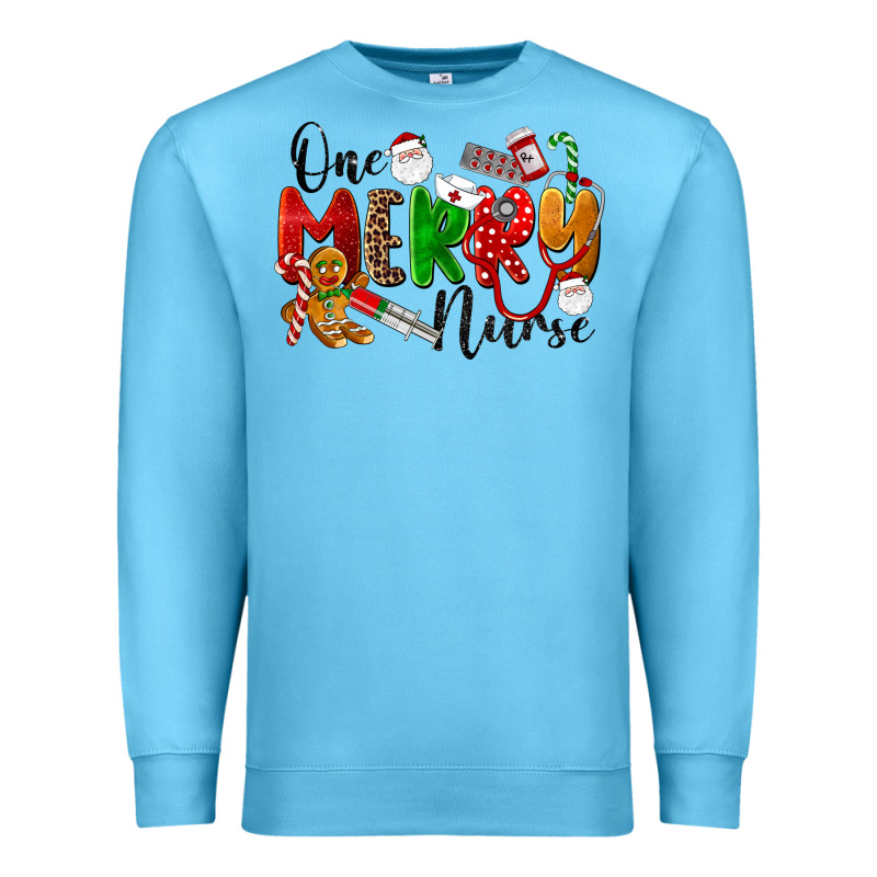 One Merry Nurse Premium Sweatshirt by LillyAllenDesigns | Teevron