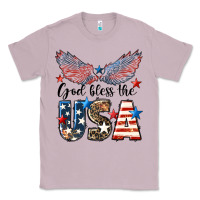 Lilac Western God Bless The USA 4th of July Classic Tee - LillyAllenDesigns