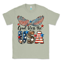 Matcha Western God Bless The USA 4th of July Classic Tee - LillyAllenDesigns