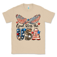 Mushroom Western God Bless The USA 4th of July Classic Tee - LillyAllenDesigns