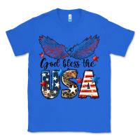 True Royal Western God Bless The USA 4th of July Classic Tee - LillyAllenDesigns