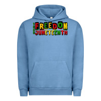 Pigment Pebble Blue freedom juneteenth Urban Hoodie - CowGirlArtShop
