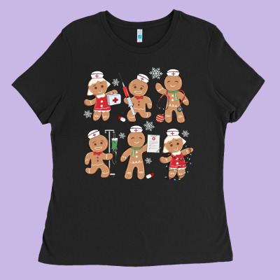 Ladies Tee nurse gingerbread