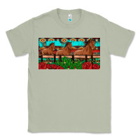 Matcha horses roses ann cactuses license plate Classic Tee - Artiststas