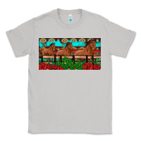 Moon Dust horses roses ann cactuses license plate Classic Tee - Artiststas