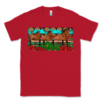 Red horses roses ann cactuses license plate Classic Tee - Artiststas