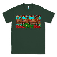 Sports Green horses roses ann cactuses license plate Classic Tee - Artiststas