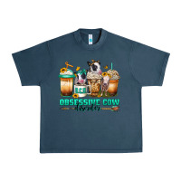 Midnight Navy ocd obsessive cow disorder coffee cups Urban Heavy Tee - Jasminsmagicworld