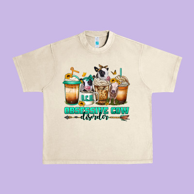 Ocd Obsessive Cow Disorder Coffee Cups Urban Heavy Tee Designed By Jasminsmagicworld
