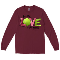 Burgundy for the love of the game tennis Long Sleeve Tee - Jasminsmagicworld