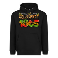 Black celebrate 1865 juneteenth Heavyweight Hoodie - LillyAllenDesigns