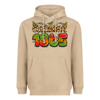 Mushroom celebrate 1865 juneteenth Heavyweight Hoodie - LillyAllenDesigns