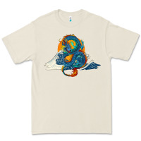 Bone blue dragon ocean waves and sun Premium Tee - RanaPortraitStore