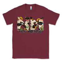 Burgundy new mexico state cowhide serape cactus Classic Tee - RanaPortraitStore