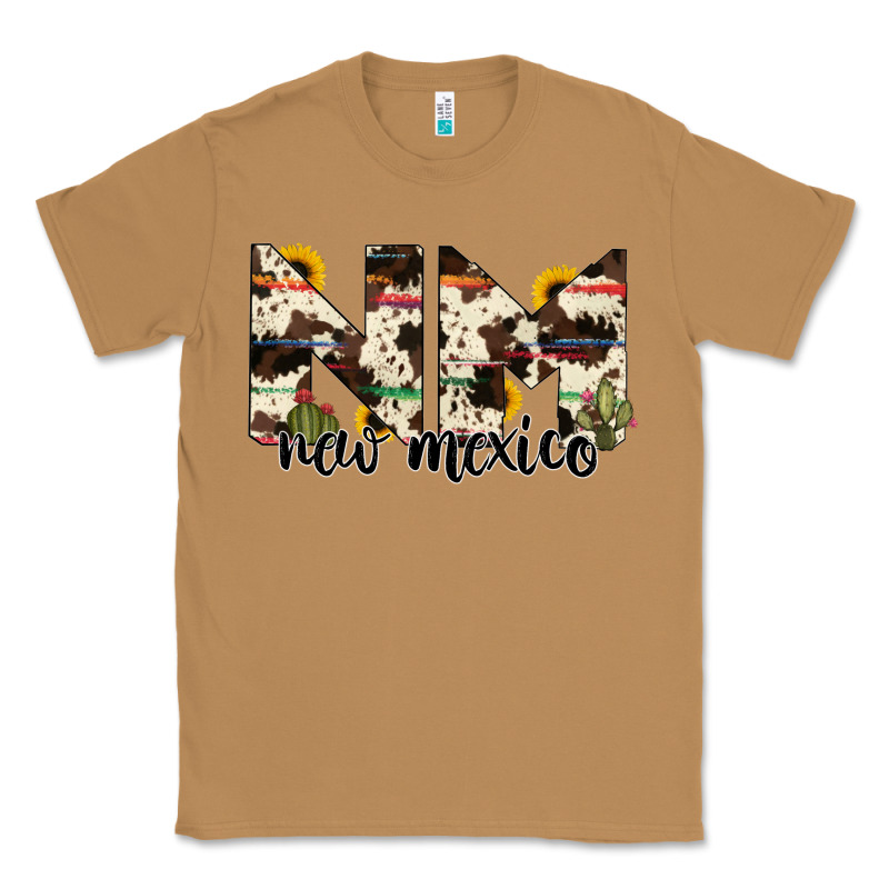 New Mexico State Cowhide Serape Cactus Classic Tee by RanaPortraitStore | Teevron