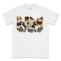 White new mexico state cowhide serape cactus Classic Tee - RanaPortraitStore