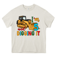 Cream i'm 5 and digging it Heavy Core Tee - Artiststas