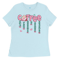 Baby Blue coffee and christ Ladies Tee - MaliasSmallBusiness