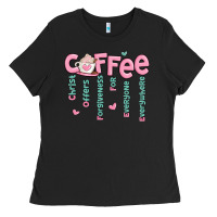 Black coffee and christ Ladies Tee - MaliasSmallBusiness