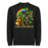 Black luckysaurus and st patricks Heavyweight Sweatshirt - AdoDesignShop