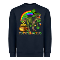 Navy luckysaurus and st patricks Heavyweight Sweatshirt - AdoDesignShop