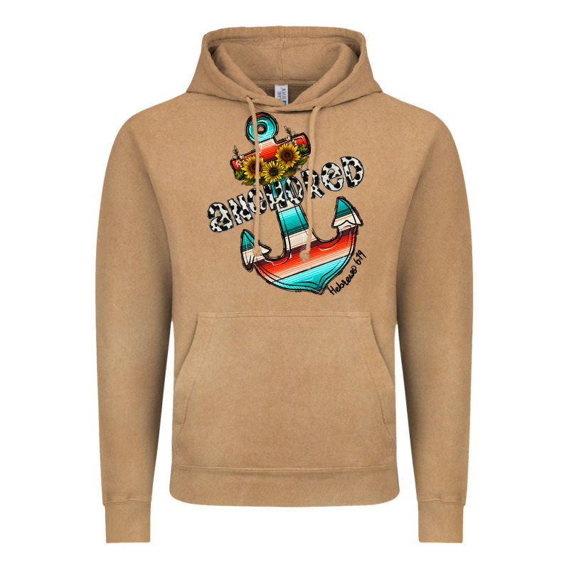 Anchored Vintage Hoodie by CowhideDigitalArt | Teevron