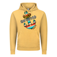 Vintage Mustard anchored Vintage Hoodie - CowhideDigitalArt