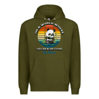 Army Green In a world where you can be anything be kind Premium Hoodie - Bettercallsaul