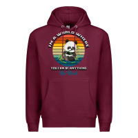 Burgundy In a world where you can be anything be kind Premium Hoodie - Bettercallsaul
