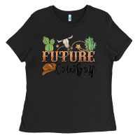 Black future cowboy Ladies Tee - MaliasSmallBusiness
