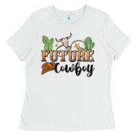 White future cowboy Ladies Tee - MaliasSmallBusiness