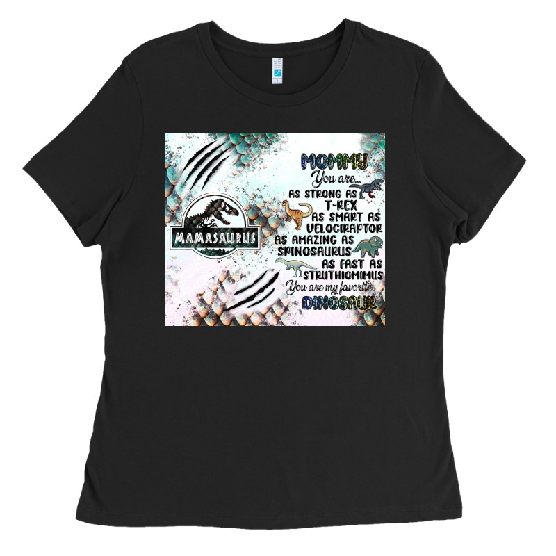 Don't Mess With Mamasaurus Ladies Tee by JahusDesignShop | Teevron