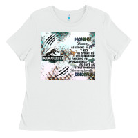 White don't mess with mamasaurus Ladies Tee - JahusDesignShop