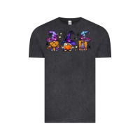 Vintage Black witch gnomes Halloween Vintage Tee - BundleAndBundleShop