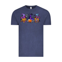 Vintage Denim witch gnomes Halloween Vintage Tee - BundleAndBundleShop