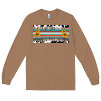 Toasted Coconut western cowhide serape sunflower mama license plate Long Sleeve Tee - BarkalooDesign