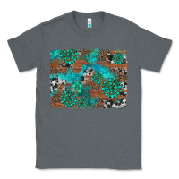 Charcoal Heather gemstone wood and cowhide background Classic Tee - Artiststas