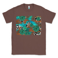 Chestnut gemstone wood and cowhide background Classic Tee - Artiststas